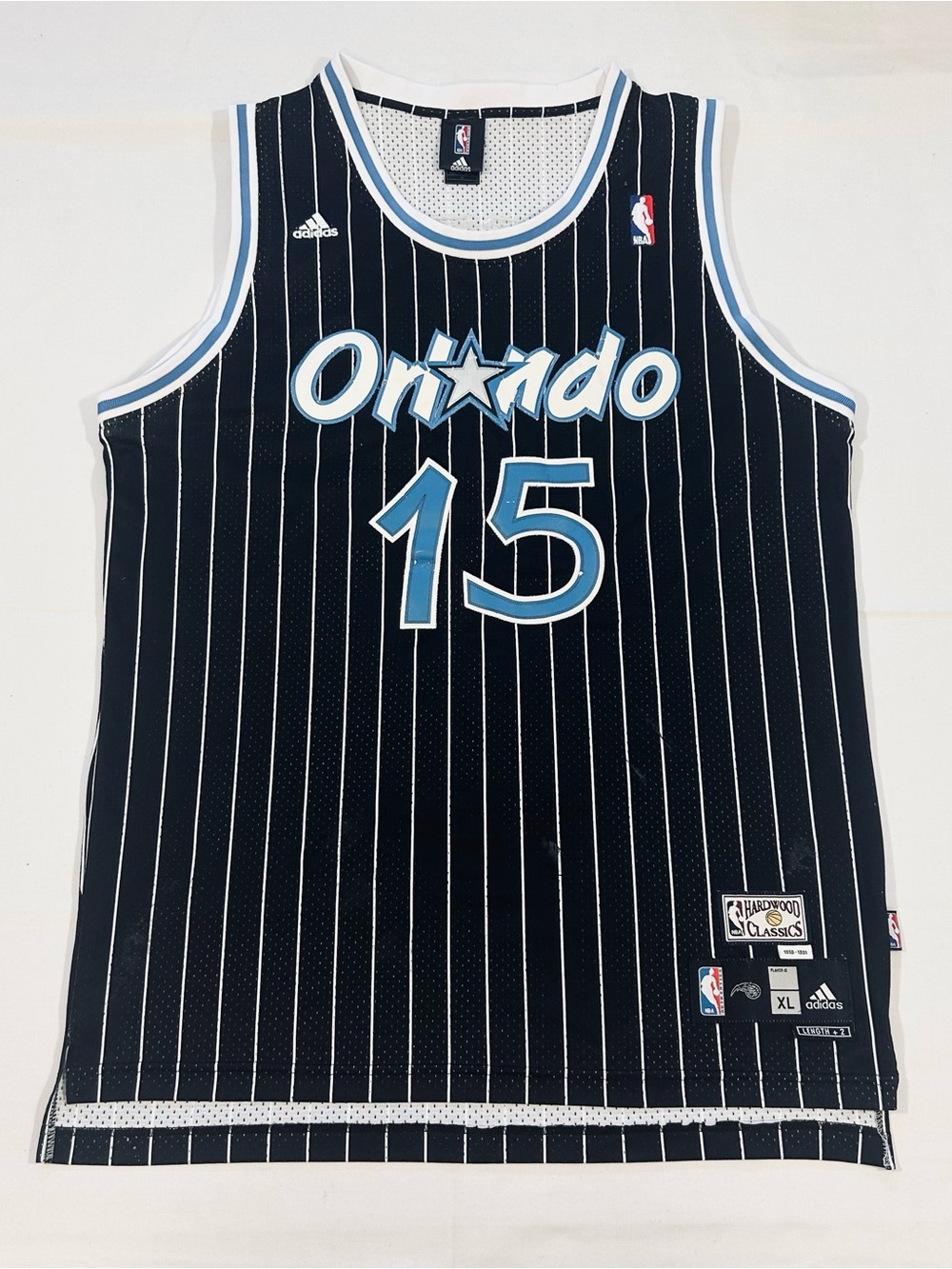Authentic Adidas Vince Carter 1990-1991 Orlando Magic #15 Jersey XL +2 NBA Tank